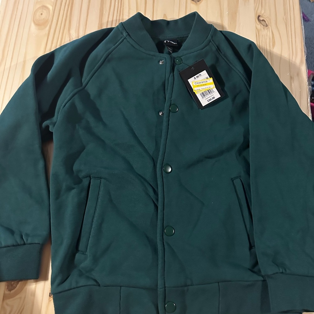 Art Class Kids' Dark Green Bomber Jacket